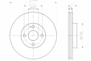 Tarcze Hamulcowe 2szt Mazda Przód 323 98- Textar