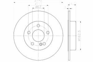 Tarcze Hamulcowe 2szt Mercedes Tył W246 W176 A B K