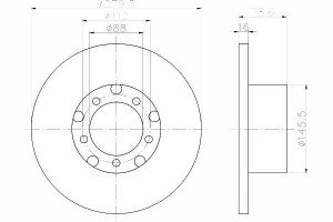 Tarcze Hamulcowe 2szt. Mercedes T2/l T1 (601) T1 (