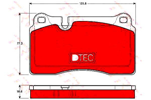 Klocki Hamulcowe Vw Przód Touareg 3,0-6,0 04- Dtec