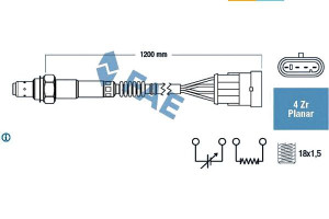 Sonda Lambda Alfa Romeo 145 146 156 166 Gtv Spider