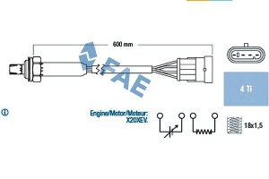 Sonda Lambda Opel Astra G Omega B Vectra B 2.0 03.