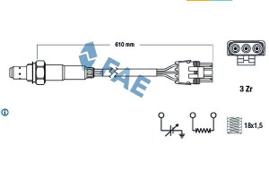 Sonda Lambda (ogrzewana) Opel Frontera A Frontera