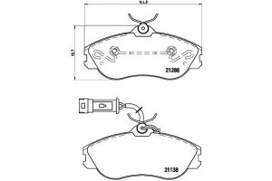 Klocki Hamulcowe Audi 100 200 -90 Brembo