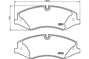 Klocki Hamulcowe Hella Pagid Lr015578 Lr026221 Pad