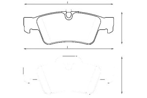 Klocki Hamulcowe Ceramiczne Mercedes Gl (x164) M (