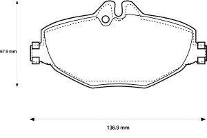 Klocki Hamulcowe Ceramiczne Mercedes Cls (c219) E