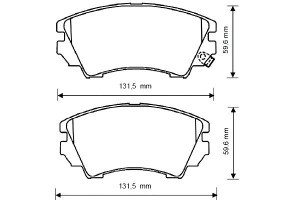 Klocki Hamulcowe Ceramiczne Chevrolet Malibu Gmc T