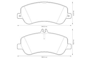 Klocki Hamulcowe Ceramiczne Mercedes Glk (x204) 2.