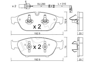 Klocki Hamulcowe Audi A6 11- Przód Metelli