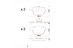 Klocki Hamulcowe Ford S-max 2.5st 06- Zimmermann