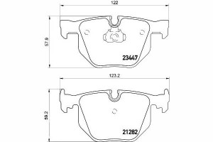 Klocki Hamulcowe Bmw Tył E65 01- 730-735 Textar