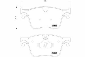 Klocki Hamulcowe Citroen Przód C4 Picasso 13- 308
