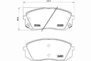 Klocki Hamulcowe Hyundai Przód I40 Ix35 Tucson 1,6