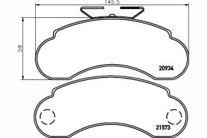 Klocki Hamulcowe Mercedes Przód Mb100 87-96 Textar