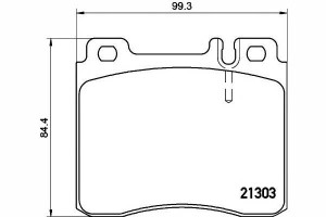 Klocki Hamulcowe Mercedes Przód W140 300-600 Texta