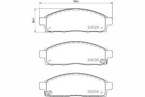 Klocki Hamulcowe Mitsubishi Przód L200 06- Textar