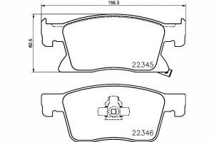 Klocki Hamulcowe Opel Przód Astra K 1,0-1,6 15- Te