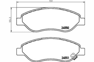 Klocki Hamulcowe Opel Przód Corsa D 1,7cdti 06- Te