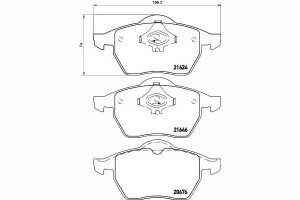 Klocki Hamulcowe Vw Przód A4 -99 Passat -99 1,8-2,