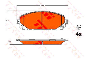Klocki Hamulcowe Jeep Przód Cherokee 2,0 Crd 4x4 1
