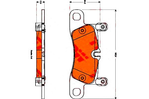 Klocki Hamulcowe Porsche Tył Cayenne 3,0-4,8 10- T