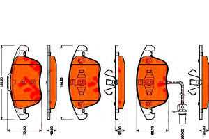 Klocki Hamulcowe Vw Przód A4 A5 07- Tarcza 314mm T