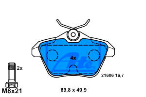 Klocki Hamulcowe Alfa Romeo 156 164 166 Lancia Kap