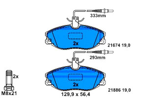 Klocki Hamulcowe Citroen Xsara Zx Peugeot 306 406