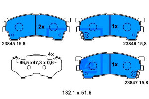 Klocki Hamulcowe Ford Usa Probe Ii Mazda 323 F Vi