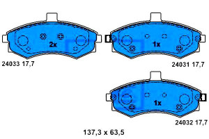Klocki Hamulcowe Hyundai Elantra Matrix 1.5d-2.0d