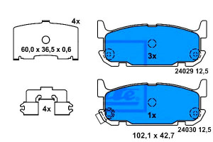 Klocki Hamulcowe Mazda Mx-5 Ii 1.6/1.8 05.98-10.05