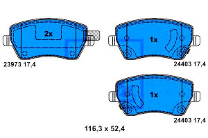 Klocki Hamulcowe Nissan Przód Micra Note 1,2 1,5 D