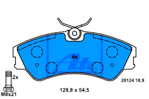 Klocki Hamulcowe Vw Transporter Iv 1.8-2.5d 07.90-