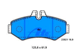 Klocki Hamulcowe Vw Tył Lt 28-46 2,5-2,8 Tdi 96-06