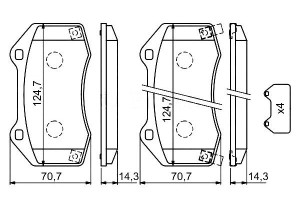 Klocki Hamulcowe Opel Przód Corsa D 11- Corsa E 15