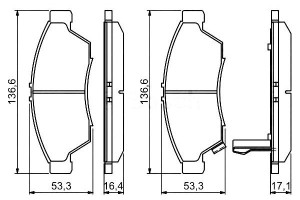 Klocki Hamulcowe Suzuki Liana 1.3/1.4d/1.6 07.01-