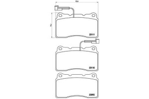 Klocki Hamulcowe Alfa Romeo 166 2.0-3.0 98-07 Brem