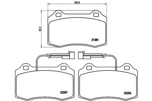 Klocki Hamulcowe Alfa Romeo Gtv 3.0 96-05 Przód Br