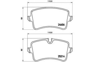 Klocki Hamulcowe Audi A6 11- Tył Brembo