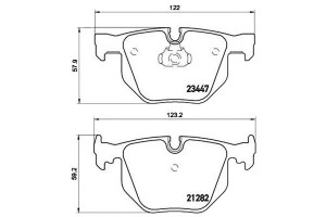 Klocki Hamulcowe Bmw 7 E65 02- Tył Brembo