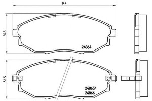 Klocki Hamulcowe Chevrolet Epica 06- Przód Brembo