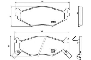 Klocki Hamulcowe Chrysler Voyager 90-95 Brembo