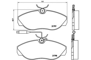 Klocki Hamulcowe Fiat Ducato 10 14 94-99 Brembo