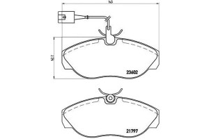 Klocki Hamulcowe Fiat Ducato 10 14 99-02 Brembo
