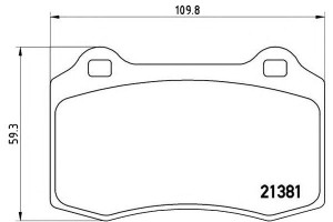 Klocki Hamulcowe Ford Focus Rs 02-04 Przód Brembo