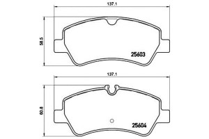 Klocki Hamulcowe Ford Transit Custom 12- Tył Bremb