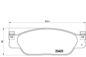 Klocki Hamulcowe Jaguar S-type 99-08 Brembo