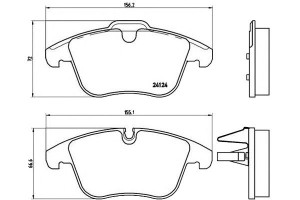 Klocki Hamulcowe Jaguar Xk8 06- Przód Brembo