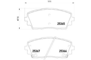 Klocki Hamulcowe Kia Picanto 11- Przód Brembo